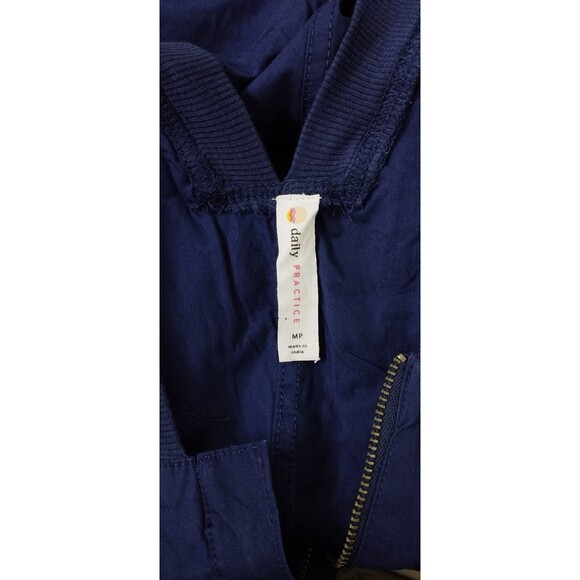 Daily Practice by Anthropologie Zip-Front Jumpsuit Cotton One-Piece M-P 278597 - Picture 11 of 11